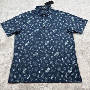 SOLD OUT Bad birdie core golf polo shirt men’s XL Dusk navy desert golfing